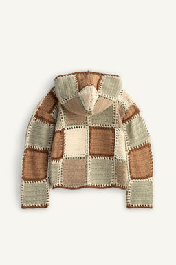 CHAQUETA PUNTO CROCHET CAPUCHA LIMITED EDITION / Multicolor - Zara фото 7