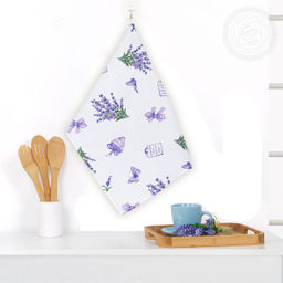 Полотенце кухонное из рогожки Сиреневая дымка 50х70/1 шт. - 50*70 Полотенца из рогожки