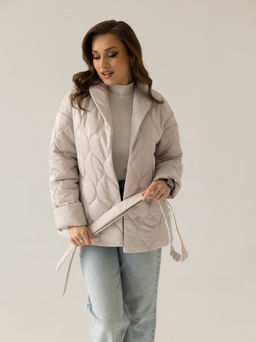 Куртка женская демисезонная 24832-00 (латте) - Kankan фото 8