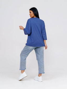 Туника женская, цвет фиолетовый