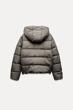 WATER AND WIND PROTECTION SHORT PUFFER ANORAK - Zara фото 16
