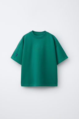 CONJUNTO CAMISETA Y BERMUDA INTERLOCK / Verde - Zara фото 2