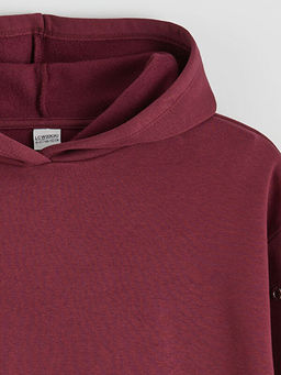 Kap??onlu K?z ?ocuk Kal?n Sweatshirt