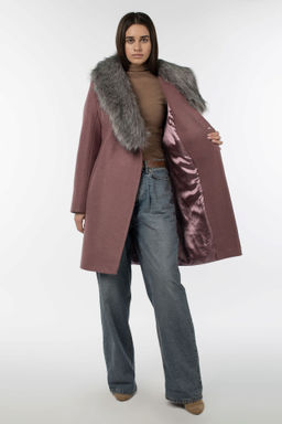 02-3070 Пальто женское утепленное (пояс) - El podio фото 2