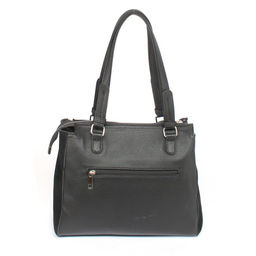 Сумка женская иск/кожа+нат/замша ADEL-214/2в, 1отд+кар/пер, плечевой ремень, черный 255618 - Adelia фото 2