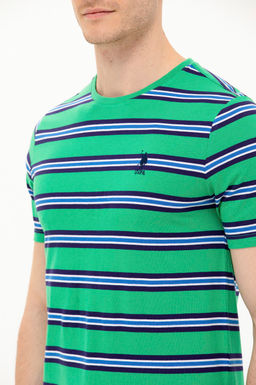 U. S. Polo Assn Мужская зеленая футболка с круглым вырезом - U.s. polo assn фото 7