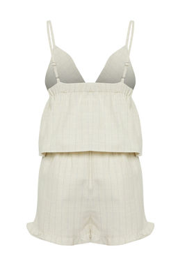 Cizgili Dokuma F?rf?rl? Plaj Bluz-Sort Tak?m TBESS25AU00066 - Trendyolmilla фото 6