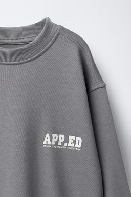 SLOGAN PRINT SWEATSHIRT AND JOGGERS SET - Zara фото 4