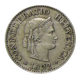 10 раппенов 1922 года Швейцария