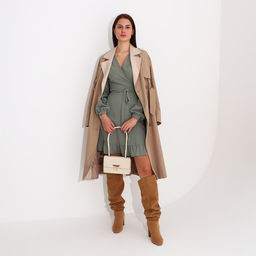 Сумка-мессенджер на клапане, цвет бежевый - Simaland фото 7