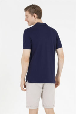 U. S. Polo Assn Мужская темно-синяя базовая футболка с воротником-поло - U.s. polo assn фото 12