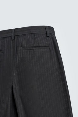 RELAXED FIT PINSTRIPE TROUSERS - Zara фото 10