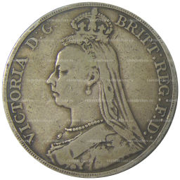 Монета 1 крона 1891 года Великобритания
