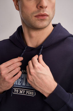 Худи Синий ANTA SPORTS CLUB Sweat Hoodie  фото 7