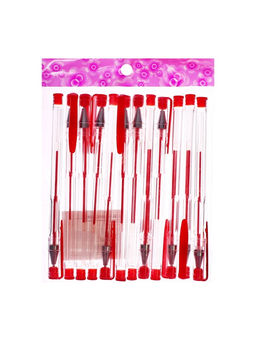 Цена за 12 шт. Ручка гелевая, 0.5 мм, красный, прозрачный корпус - Simaland фото 6