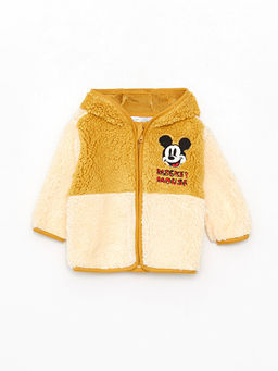 Kap??onlu Uzun Kollu Mickey Mouse Bask?l? Erkek Bebek H?rka ve Pantolon 2li - Waikiki фото 2