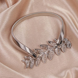 Подхват для штор Ветка, 10 4 см, 32 см, цвет серебряный - Арт узор фото 3