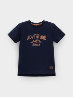 КР 302797/глубокий синий к620 фуфайка (футболка) для мал