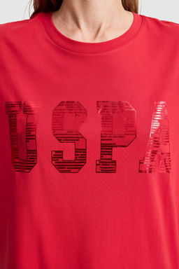 Kad_n K_rm_z_ Bisiklet Yaka Basic Ti__rt - U.s. polo assn фото 6