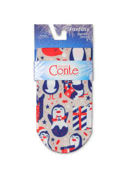 Цена за 2 пары. CONTE Носки с новогодними рисунками FANTASY 70 mix