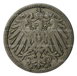 Монета 5 пфеннигов 1899 года A Германия