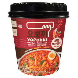 Рисовые клецки с лапшой (рапокки) в остром пряном соусе Yopokki, Корея, 145 г Акция