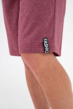 Костюм из футера унисекс бордо-меланж - Амадэль фото 25