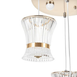Светильник BayerLux «Медея» 4LED+3LED 41 Вт ПДУ золото 40×40×100 см