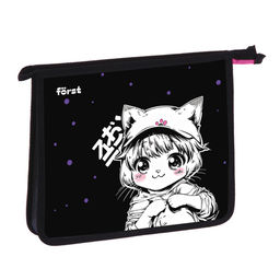 Папка для тетрадей А5, молния сверху F?rst "Plush Dream" (FT-PP-A50522) пластик