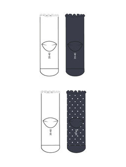 Носки PlayToday для девочки набор 4 пары комбинированные из хлопка  фото 5