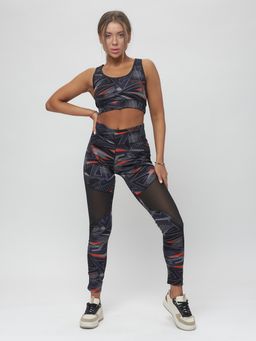 Костюм для фитнеса женский темно-серого цвета 2922TC - FUYOUKAI фото 8