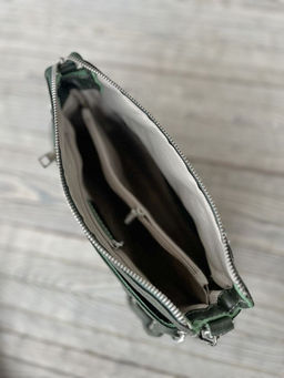 Женская кожаная сумка через плечо 3011 Грин - Sergio valentini фото 5