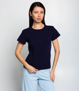 Футболка #КТ250361, тёмно-синий