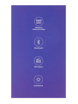 Портативная колонка Luazon LZZ-60, 5 Вт, 500 мАч, подсветка, micro SD, чёрная