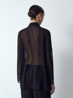 ЕМКА / Рубашка с узором из бисера - Emka фото 5