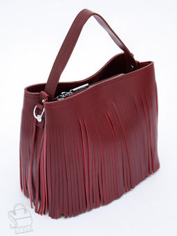 Сумка женская кожаная 2385-1Y d.wine red Polina&Eiterou  в Новосибирске