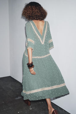 ZW COLLECTION ROMANTIC MIDI DRESS - Zara фото 3