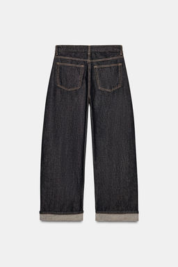 JEANS TRF BAGGY FOLDED TIRO MEDIO / ?ndigo oscuro - Zara фото 9