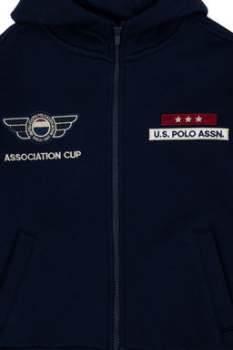 U. S. Polo Assn Толстовка с капюшоном темно-синего цвета для мальчика - U.s. polo assn фото 11