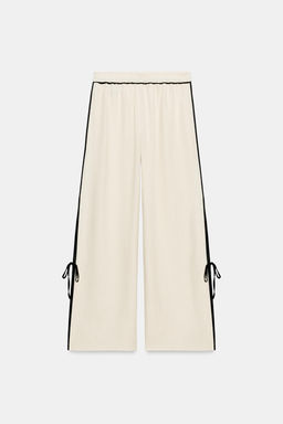 PANTAL?N VIVOS 100% LINO ZW COLLECTION / Beige - Zara фото 4