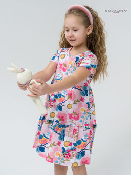 Платье Тия птички на розовом - Sovalina фото 15