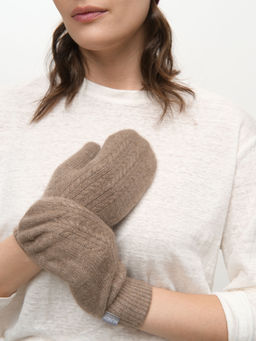 Варежки из кашемира 30121 капучино