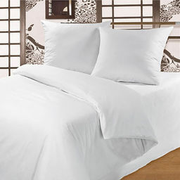 Простыня Атра евро 220х240 см сатин-страйп отбеленный 1х1 140г/м 100% хлопок