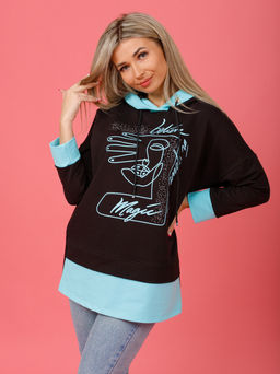 845 Туника "бирюза"