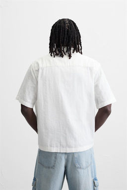 TEXTURED DENIM SHIRT - Zara фото 19