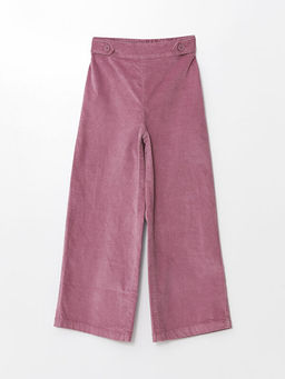 Beli Lastikli Wideleg Kadife K?z ?ocuk Pantolon