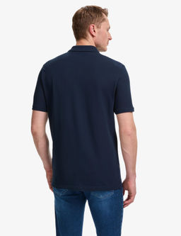 Lacivert Regular Fit %100 Pamuk K_vr_lmaz Polo Yaka Basic Ti__rt