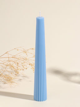 Набор свечей, 3.5х23 см, 2 шт "Башня" тёмно-синий 4х9,5х25 см