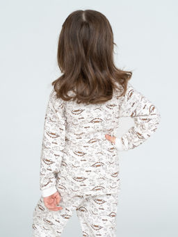 Пижама детская молочнаяжирафы