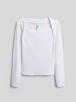 ACOOLA / Джемпер детский для девочек Sheridan белый  фото 3